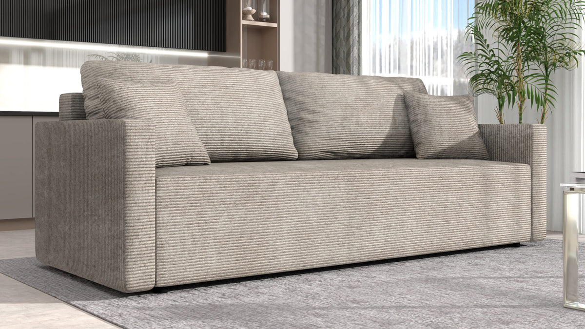 Kanapa rozkładana do salonu Aspen sztruks