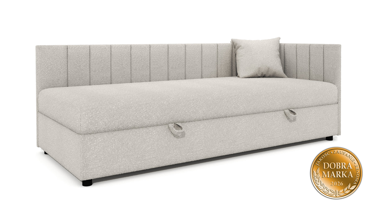 Łóżko Tapczan Tutuś WOOLLY Baranek BOUCLÉ PREMIUM