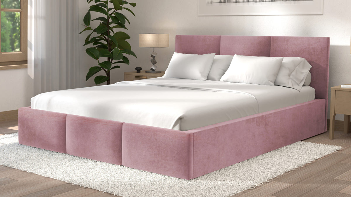 Łóżko tapicerowane z materacem | Velo