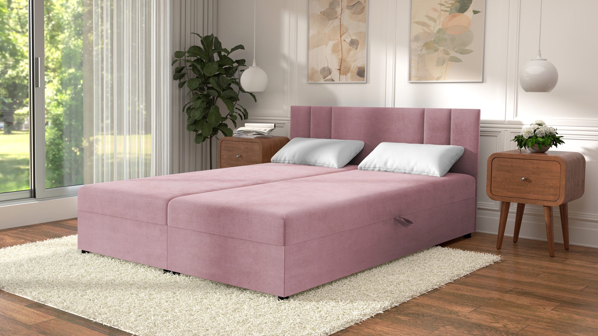 Łóżko kontynentalne WITH