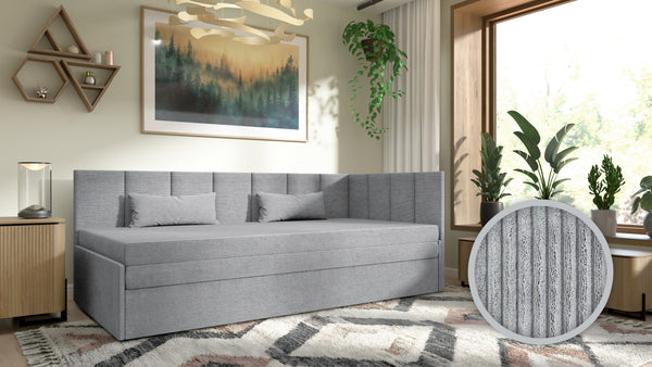 Łóżko Tapczan Alex SZTRUKS Welurowy APOLLO T30