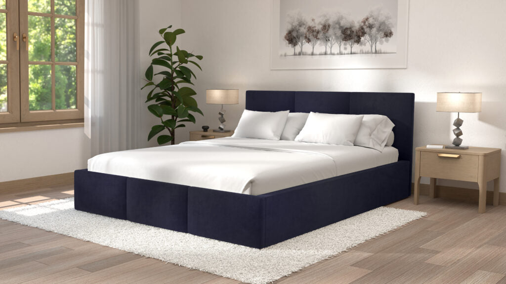 Łóżko tapicerowane z materacem | Velo