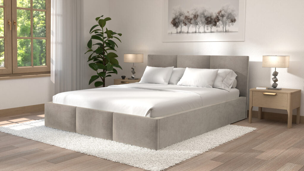 Łóżko tapicerowane z materacem | Velo