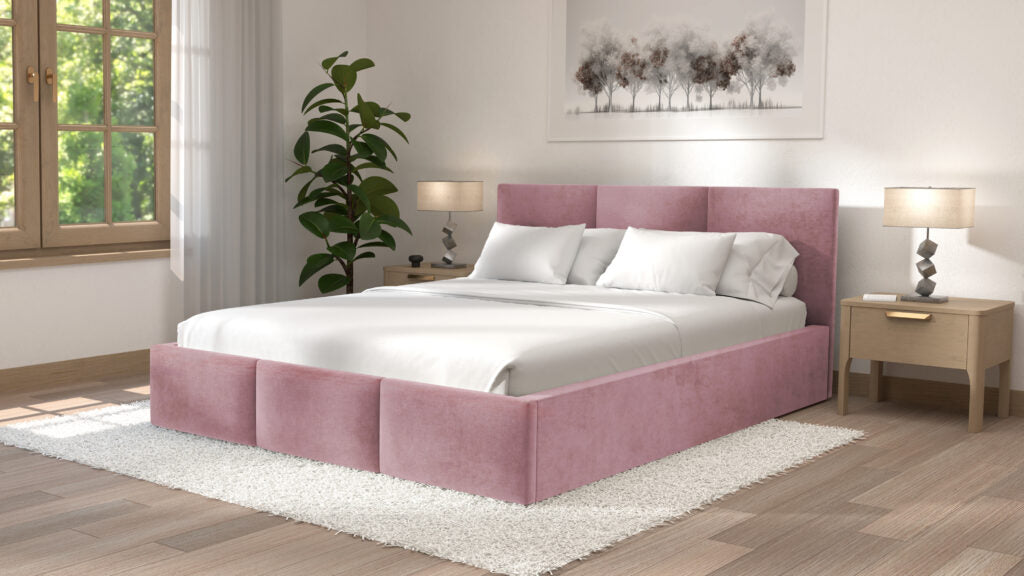 Łóżko tapicerowane z materacem | Velo