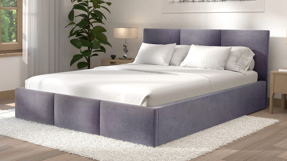 Łóżko tapicerowane z materacem | Velo