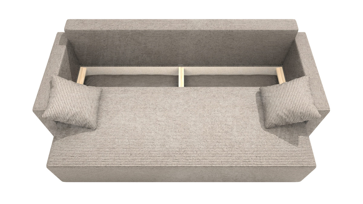 Kanapa rozkładana do salonu Aspen sztruks