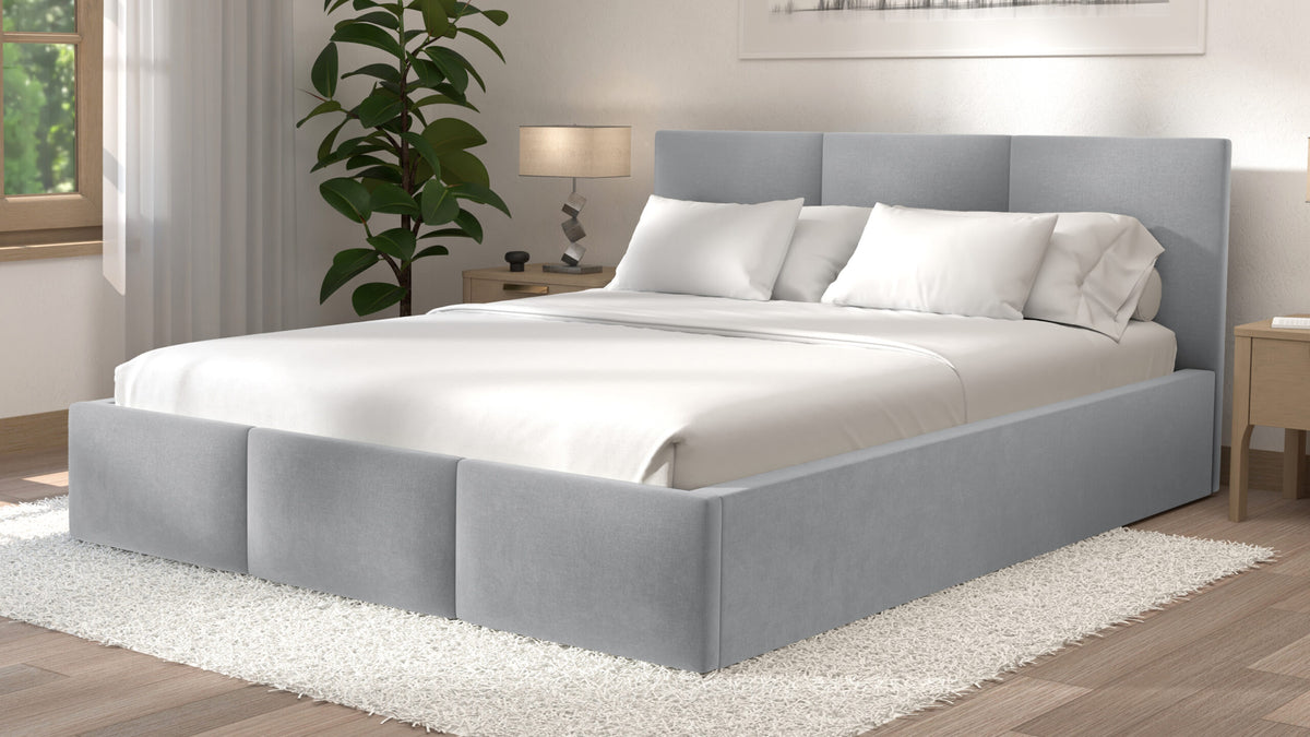 Łóżko tapicerowane z materacem | Velo