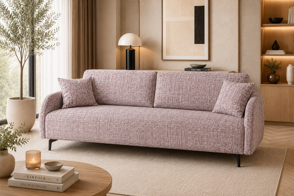 Kanapa rozkładana Mila 215 cm z funkcją spania 140x200, bonell, Szenil