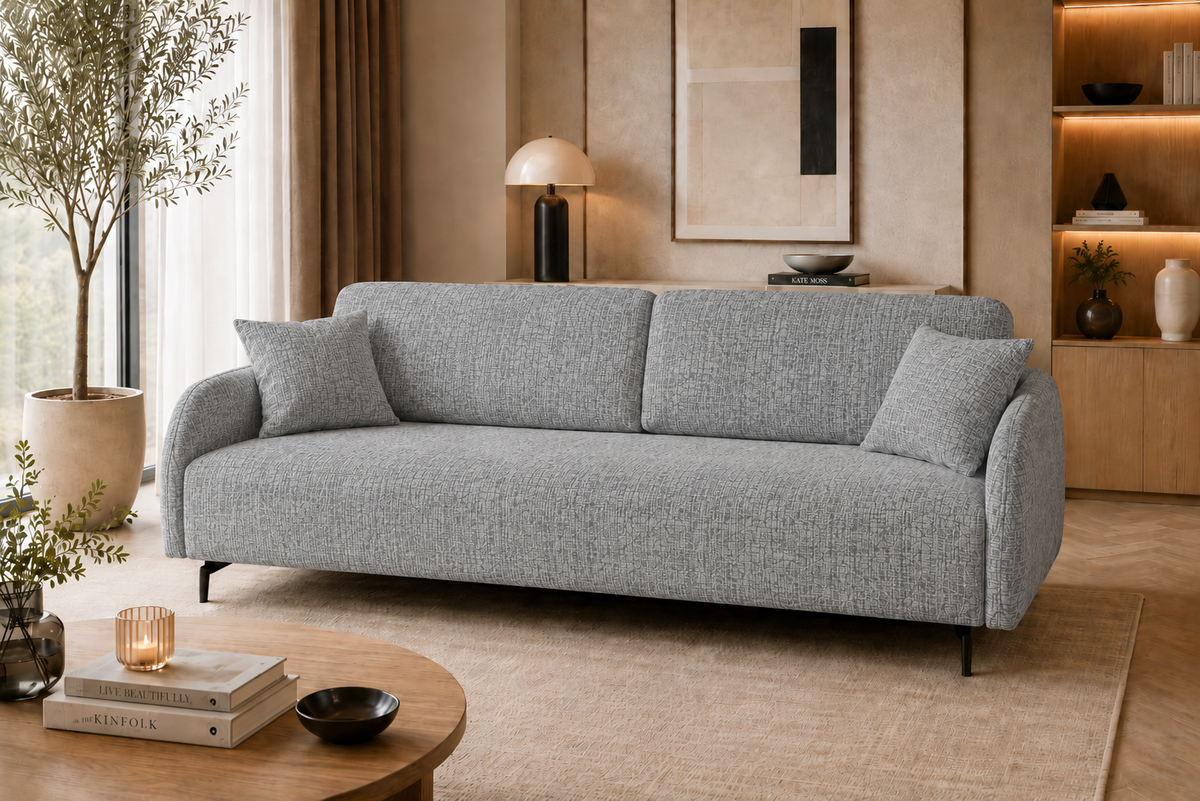 Kanapa rozkładana Mila 215 cm z funkcją spania 140x200, bonell, Szenil