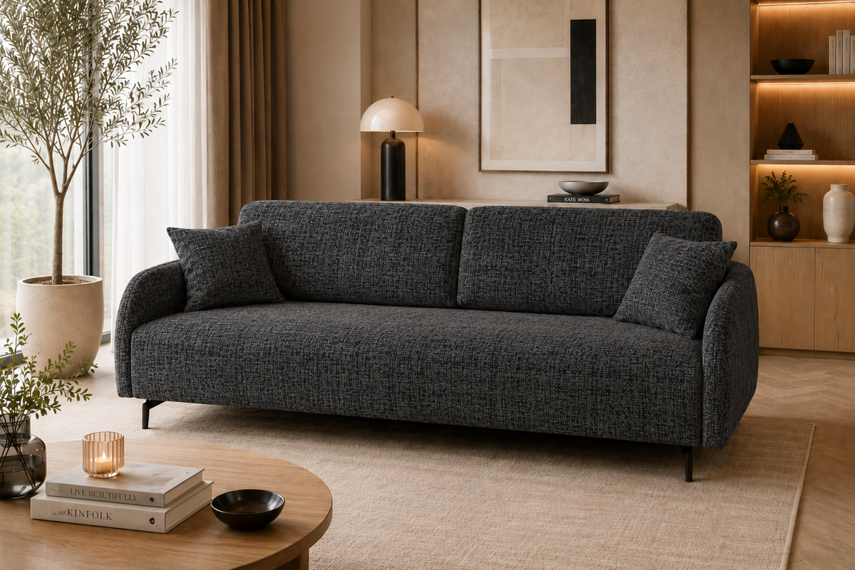 Kanapa rozkładana Mila 215 cm z funkcją spania 140x200, bonell, Szenil