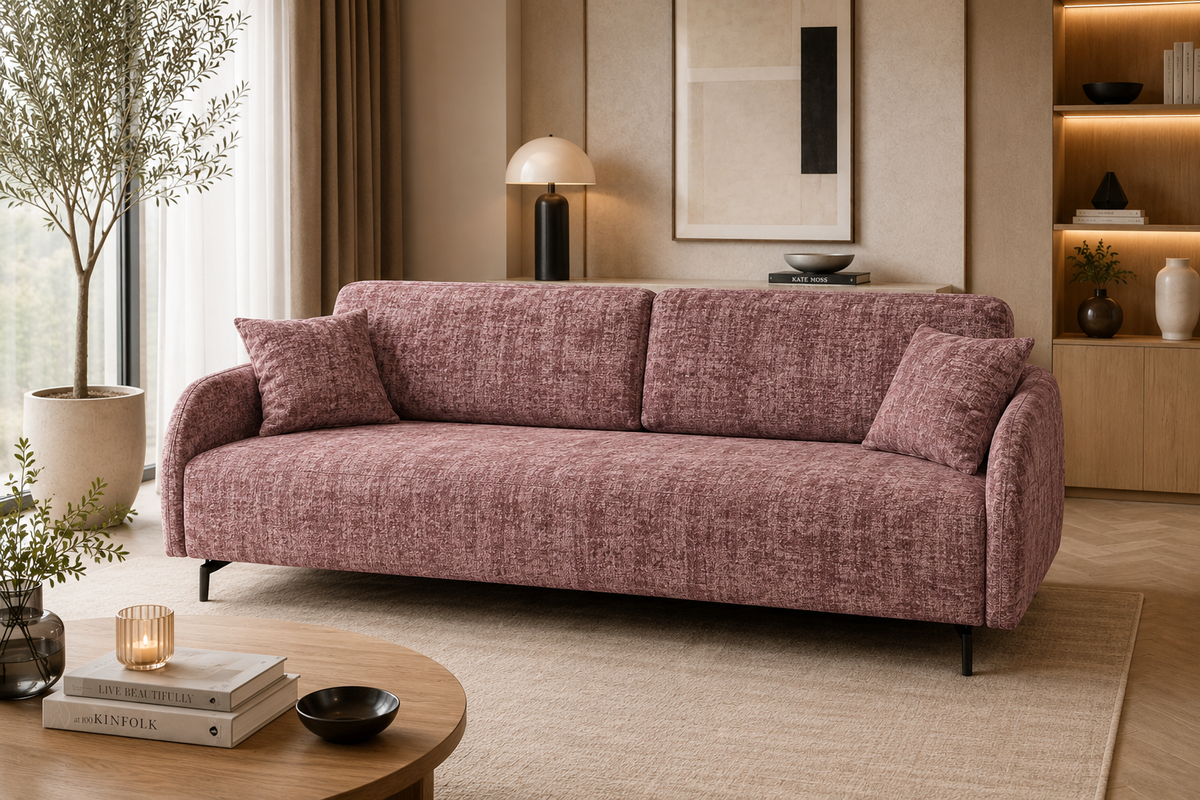 Kanapa rozkładana Mila 215 cm z funkcją spania 140x200, bonell, Szenil