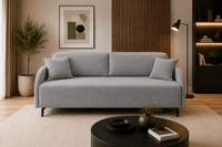 Kanapa rozkładana Mila 215 cm z funkcją spania 140x200, bonell, Baranek