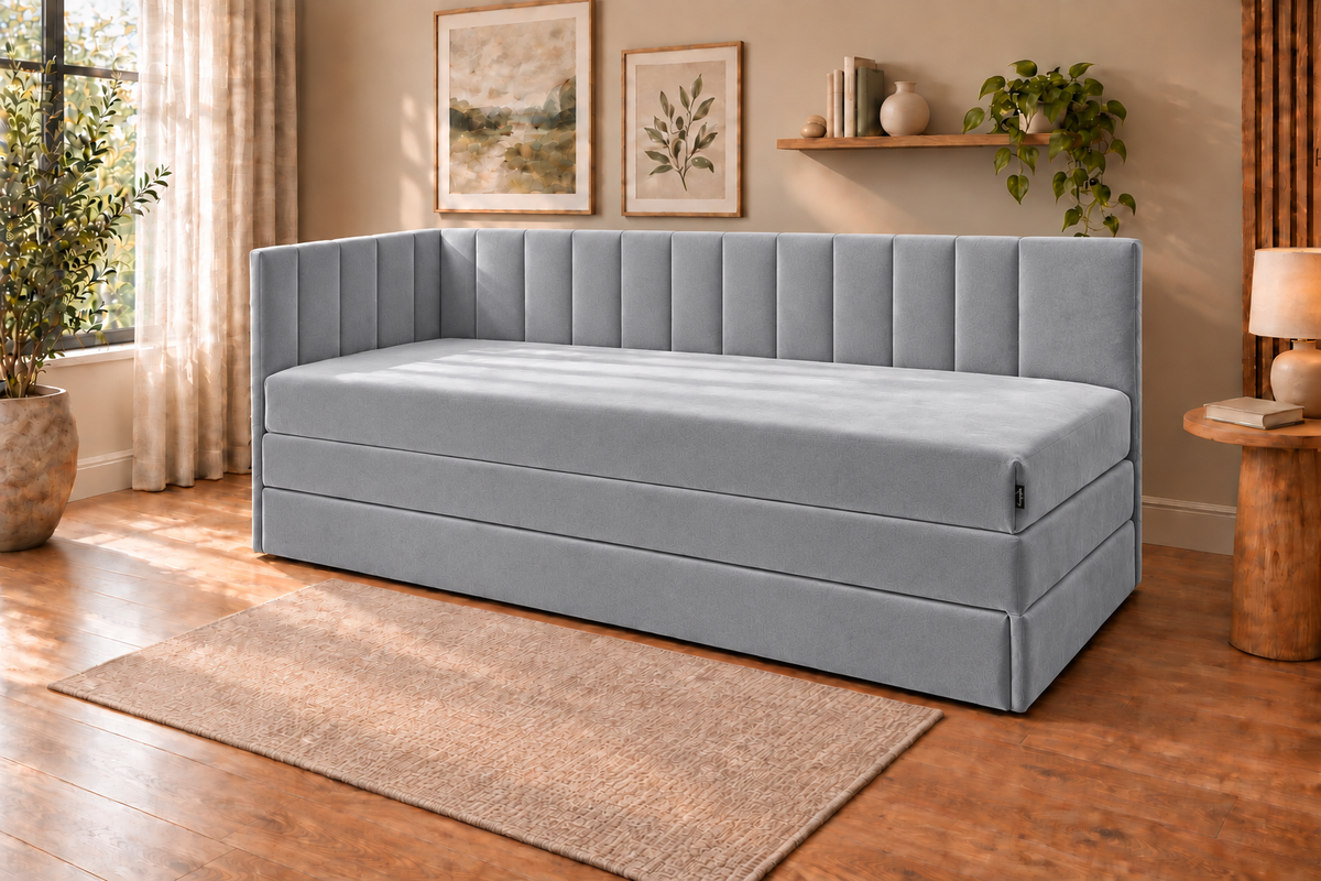 Tutuś Duo Bonell Welur Premium – Srebrny