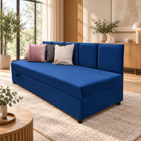 Tapczan Soft – niebieski szafir