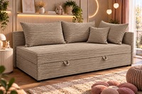 Tutuś Trio Top Struks – Beż taupe, prezentowany rozmiar 80 × 180 cm