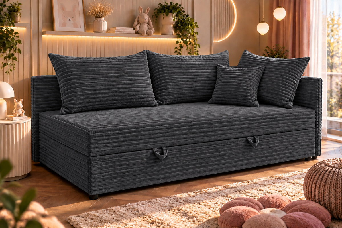 Tutuś Trio Top Struks – Ciemnoszary, rozmiar na grafice 80 × 180 cm