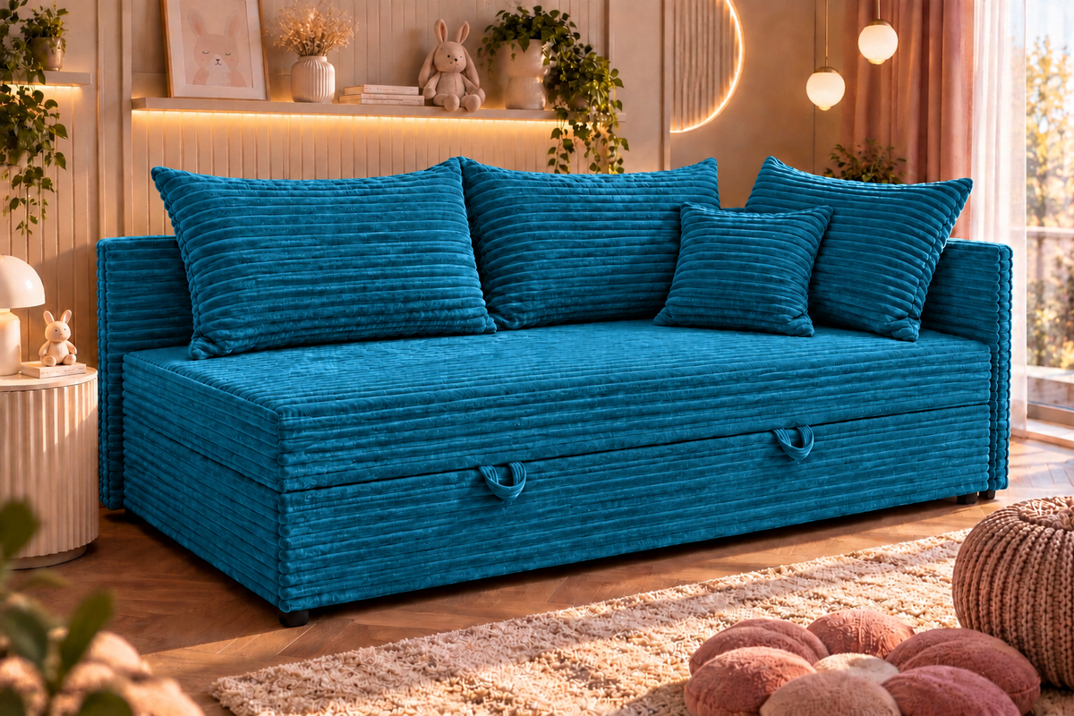 Tutuś Trio Top Struks – Turkusowy, rozmiar na grafice 80 × 180 cm